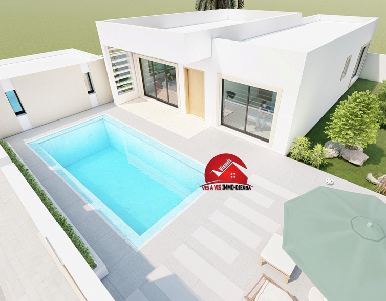 PROJET NEUF AVEC PISCINE - RÉF P445