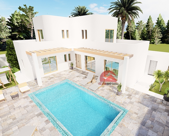 Nouveau modèle de plan à construire à Djerba - Réf P553