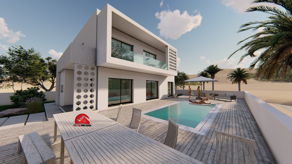 Modèle de Plan à construire en Djerba  Houmt Souk  -Réf P600
