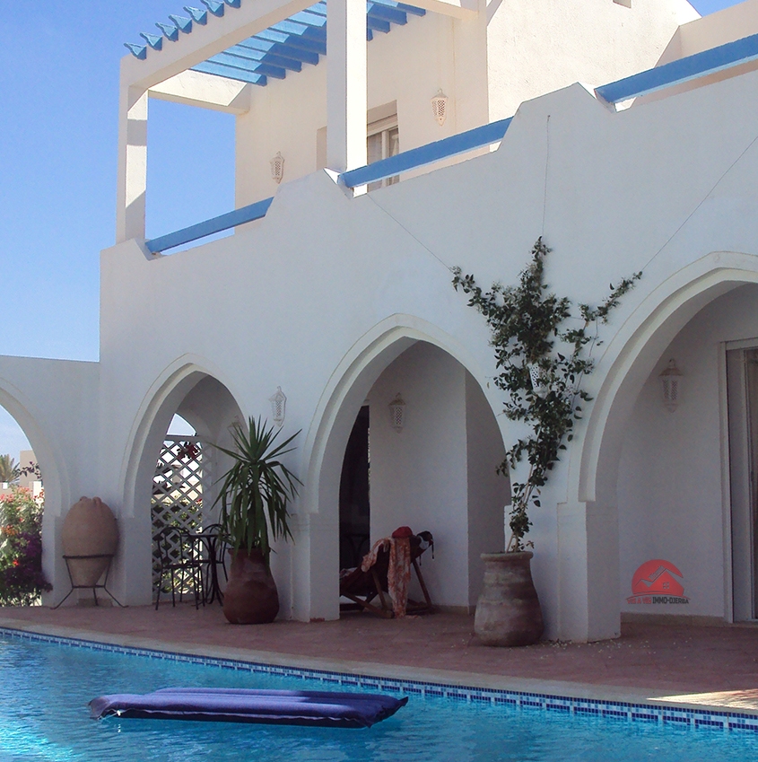 Location de villa avec piscine privée à Aghir Djerba - L705