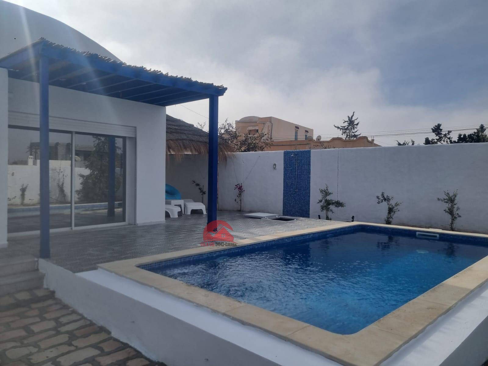 Location annuelle villa avec piscine à El May Djerba - Réf L746