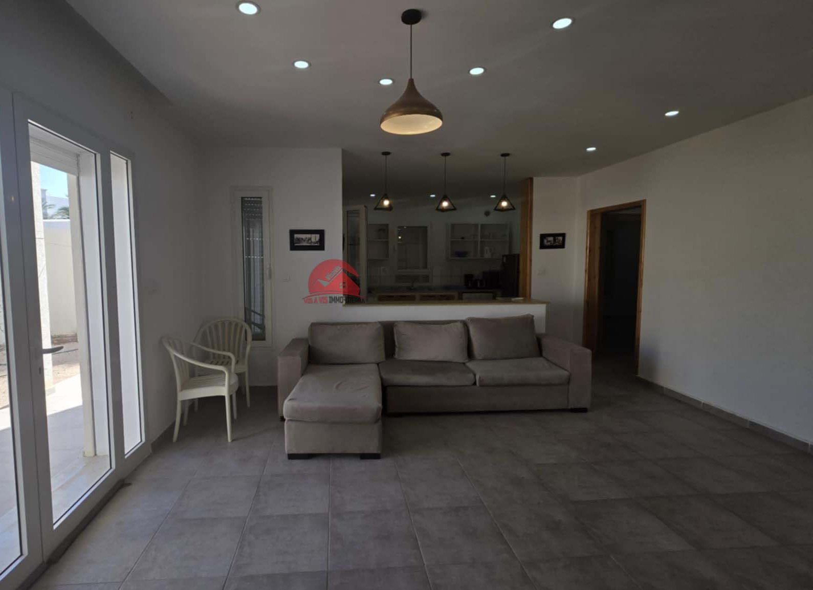 Location annuelle d'un appartement meublé à Houmt Souk Djerba