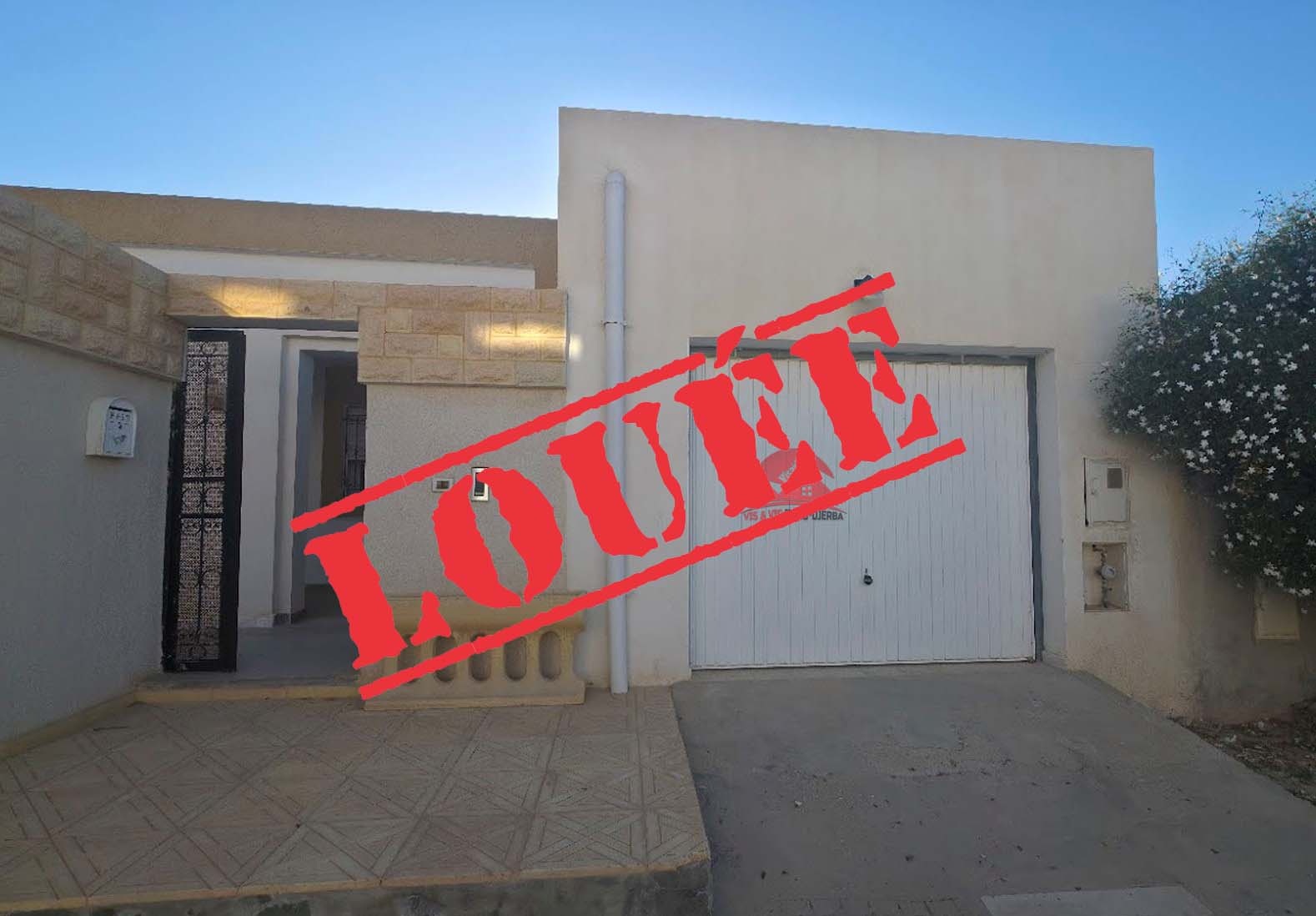 Location annuelle d'une maison plain pied à Houmt souk Djerba