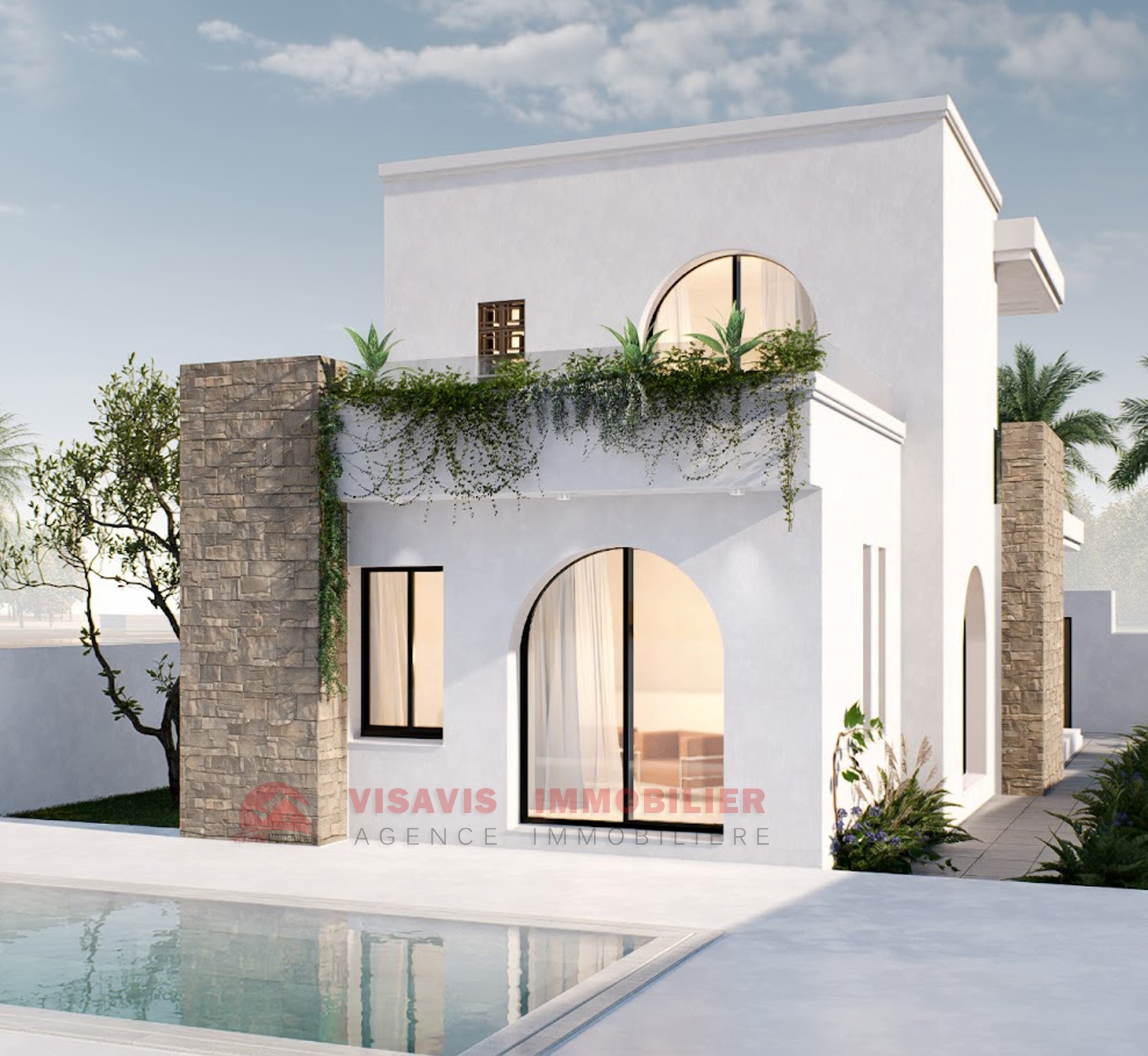 Vente sur plan - une villa avec étage à Houmt souk Djerba