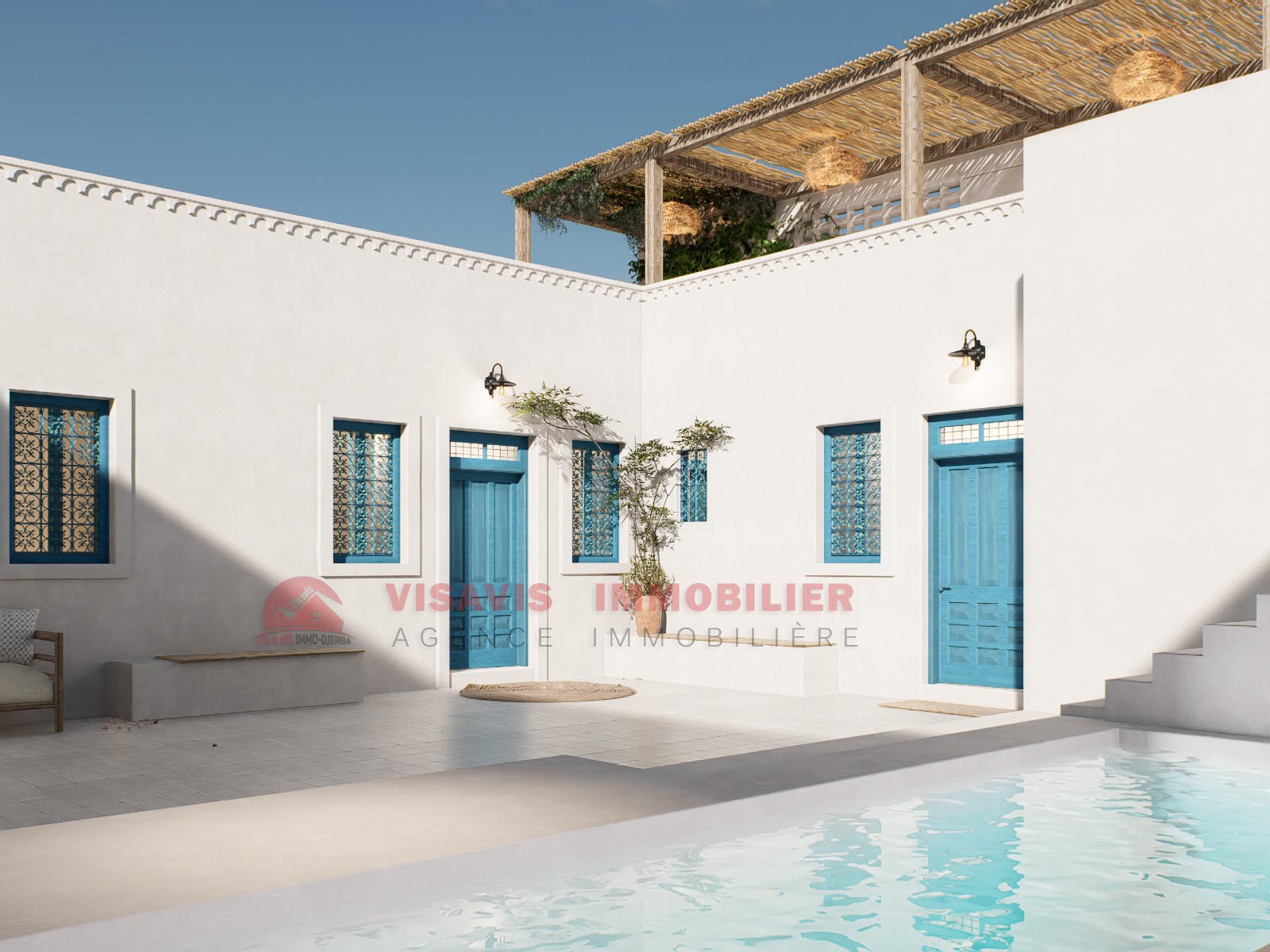 Projet de rénovation Houch djerbien à Houmt Souk Djerba – ZU
