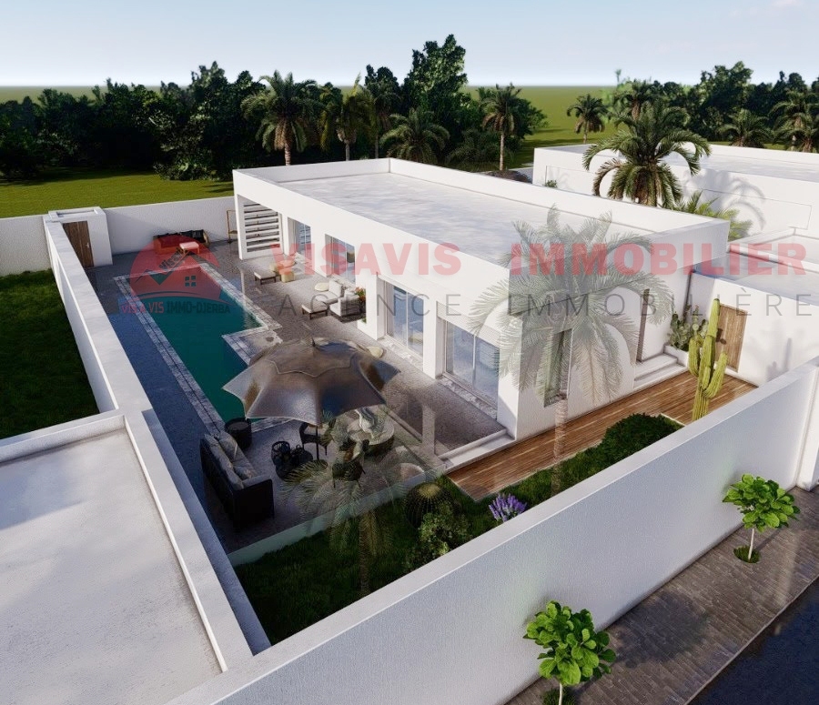 Plan de maison plain-pied à Djerba – Projet de construction