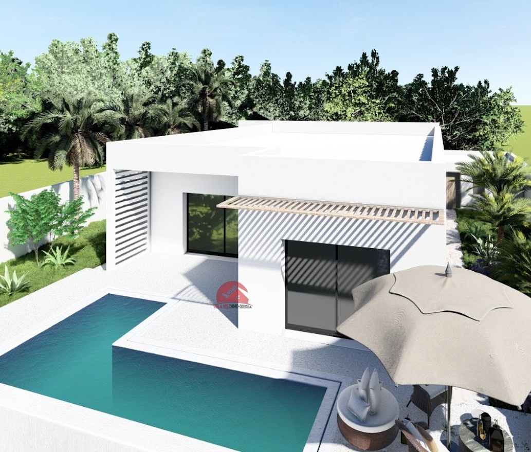 Villa avec piscine à construire à Houmt Souk Djerba