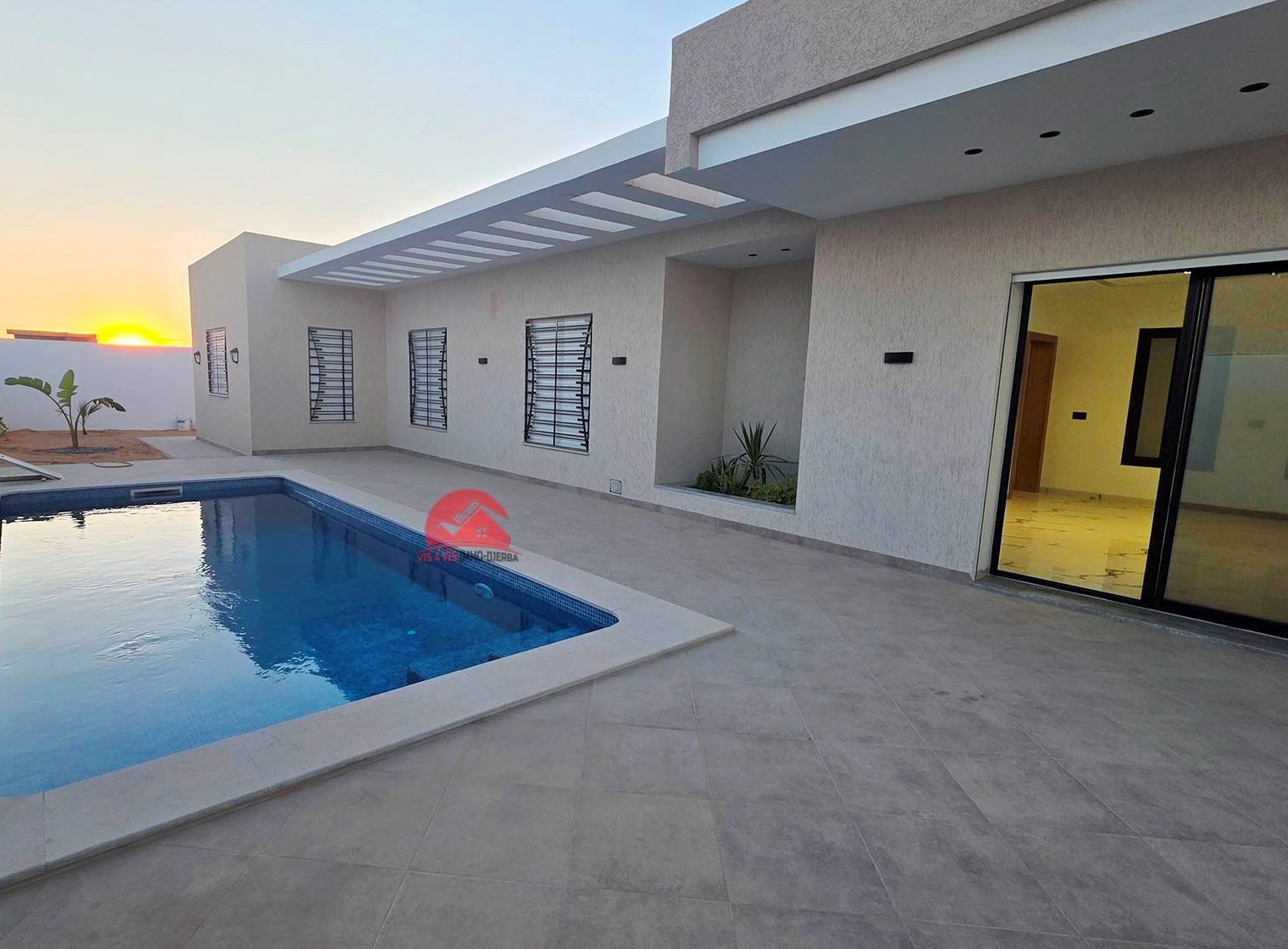 Villa de plain-pied avec piscine à Houmt Souk Djerba – ZA