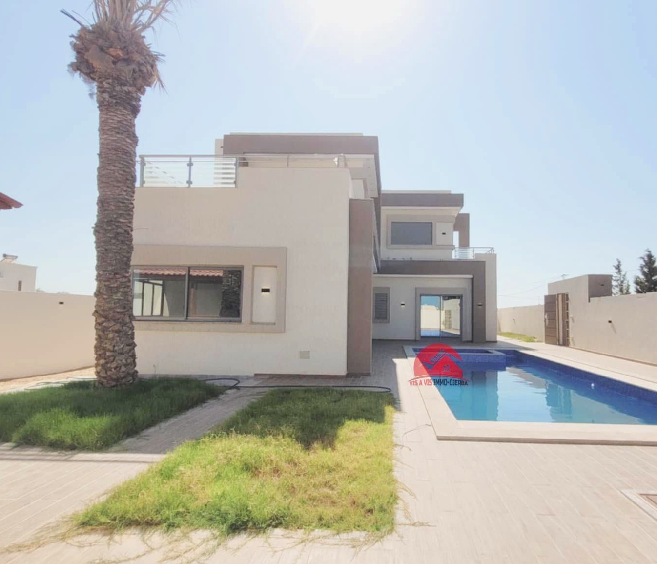 Villa avec piscine et titre bleu à vendre à Djerba – ZA