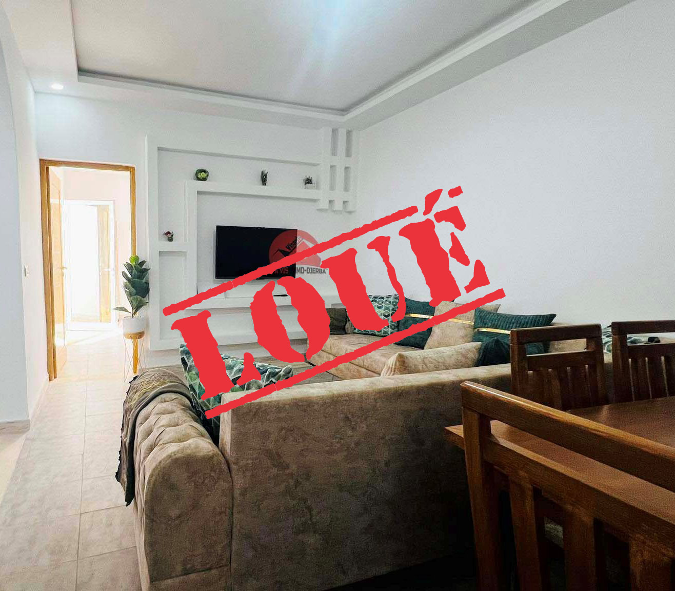 Appartement à louer à l’année en zone touristique à Djerba