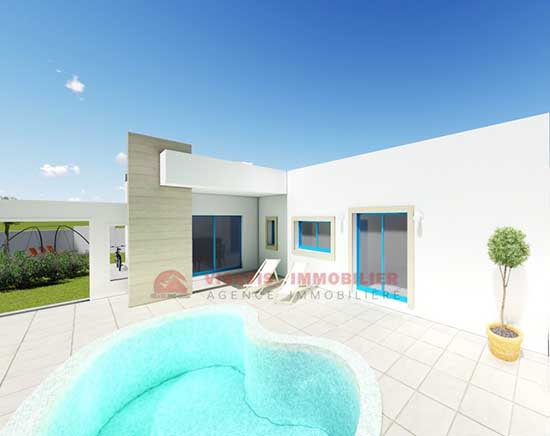 Maison contemporaine clé en main à vendre à Djerba