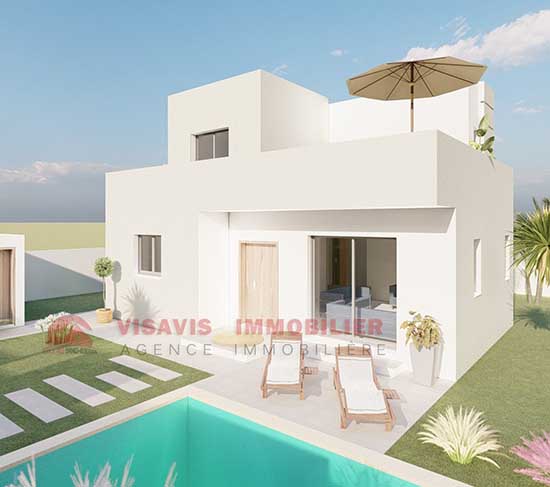 Projet de villa avec piscine à Djerba – Immobilier Djerba