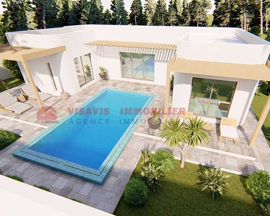 Construction villa sur plan à Djerba – Projet immobilier ZU