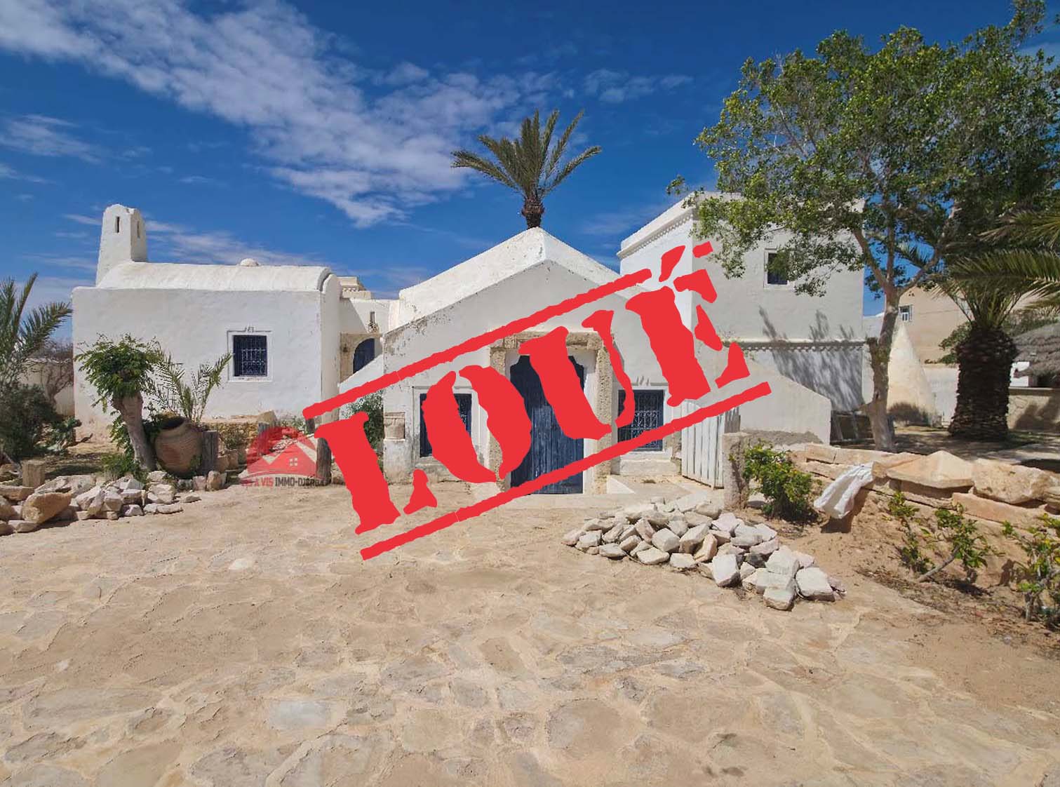 Location annuelle de Houch Djerbien avec piscine à Djerba