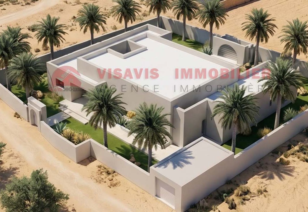 Projet clé en main d'une maison contemporaine à Houmt souk Djerba - ZU