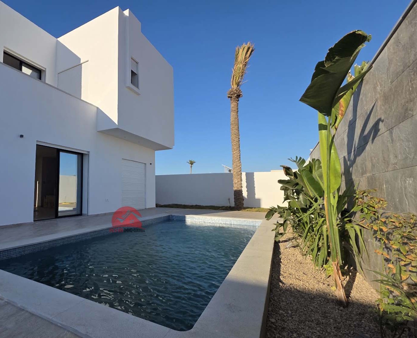 Vente villa avec piscine à Djerba Tunisie – Titre bleu ZU