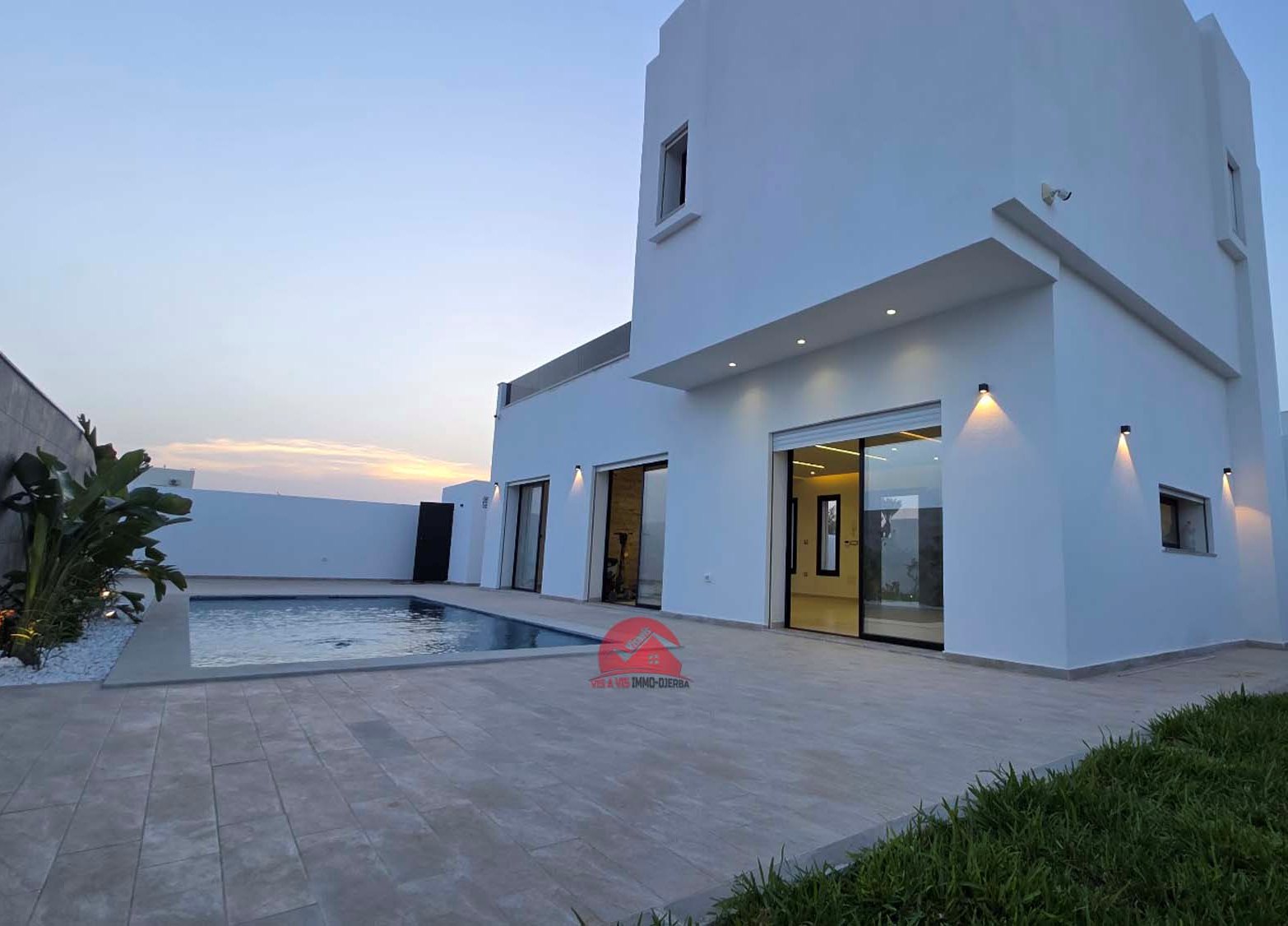 Vente villa avec piscine à Djerba – Titre bleu ZU