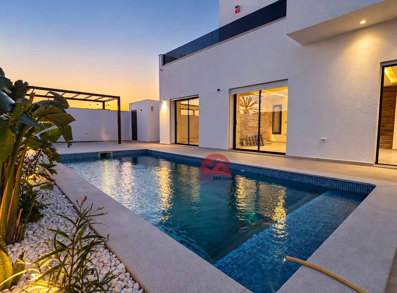 Vente villa avec piscine à Djerba – Titre bleu ZU