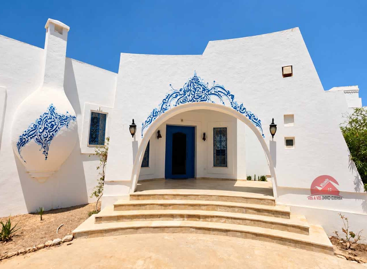 Vente Grande villa avec piscine à Arkou Djerba ZA